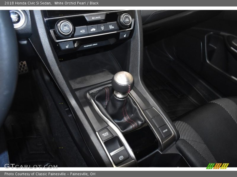 White Orchid Pearl / Black 2018 Honda Civic Si Sedan