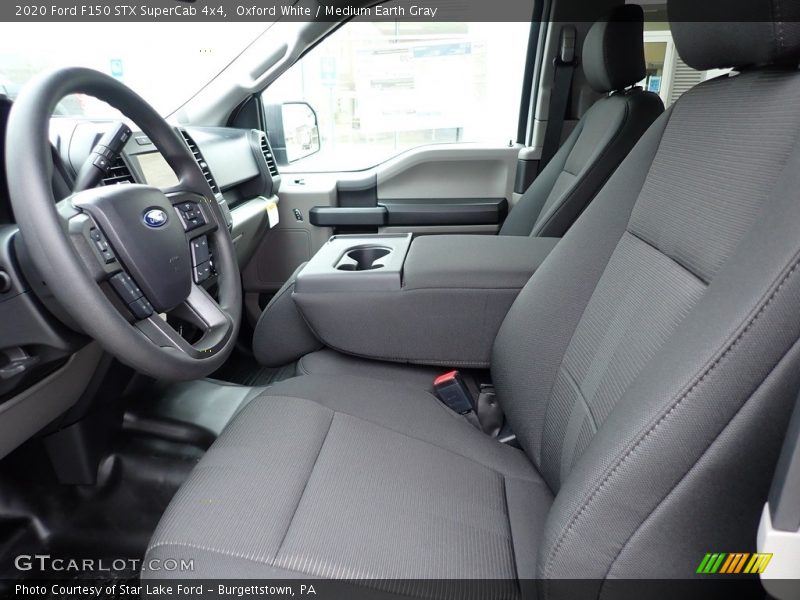 Oxford White / Medium Earth Gray 2020 Ford F150 STX SuperCab 4x4
