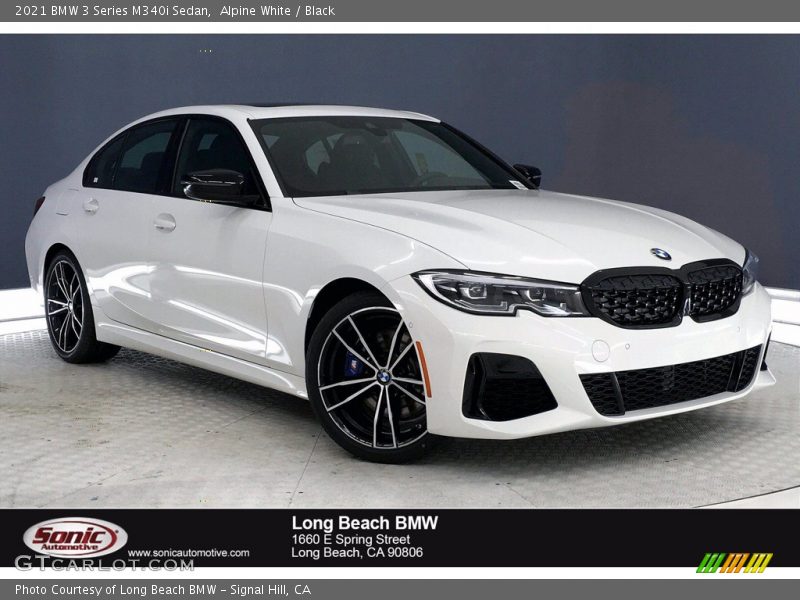 Alpine White / Black 2021 BMW 3 Series M340i Sedan