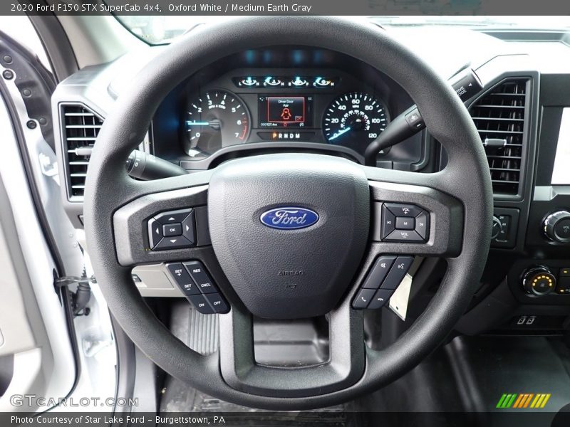 Oxford White / Medium Earth Gray 2020 Ford F150 STX SuperCab 4x4