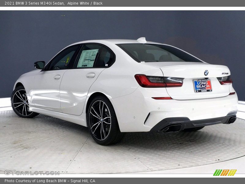 Alpine White / Black 2021 BMW 3 Series M340i Sedan