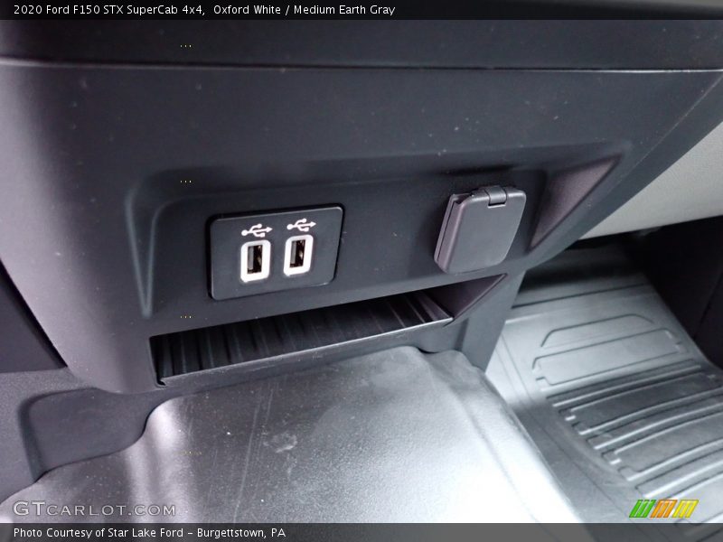 Oxford White / Medium Earth Gray 2020 Ford F150 STX SuperCab 4x4