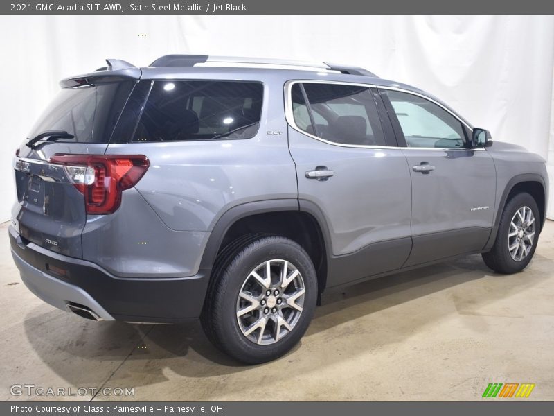 Satin Steel Metallic / Jet Black 2021 GMC Acadia SLT AWD