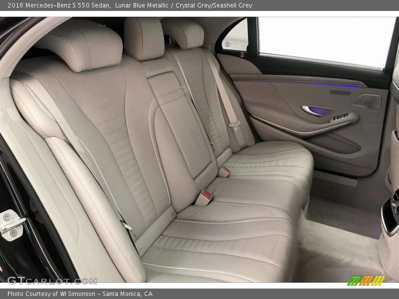 Lunar Blue Metallic / Crystal Grey/Seashell Grey 2016 Mercedes-Benz S 550 Sedan