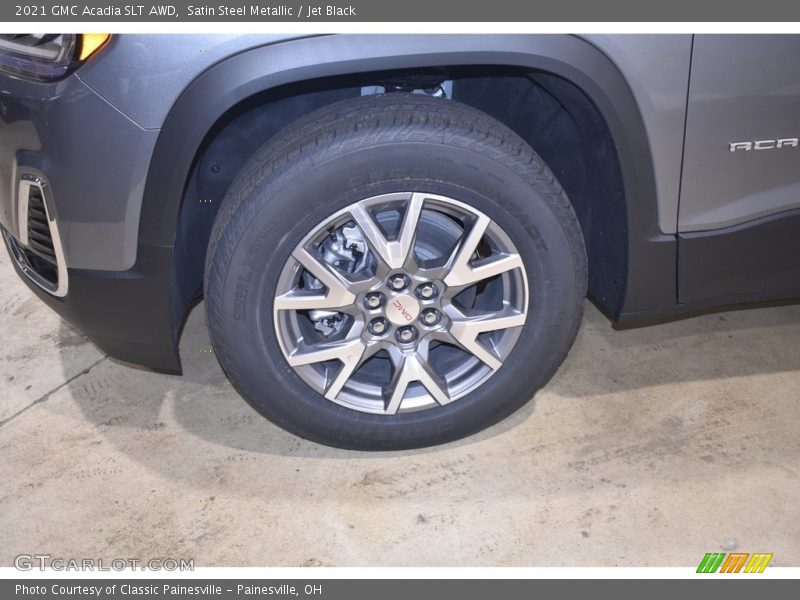 Satin Steel Metallic / Jet Black 2021 GMC Acadia SLT AWD