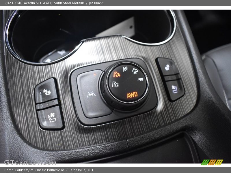 Satin Steel Metallic / Jet Black 2021 GMC Acadia SLT AWD