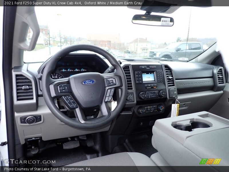  2021 F250 Super Duty XL Crew Cab 4x4 Medium Earth Gray Interior