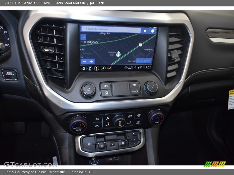 Satin Steel Metallic / Jet Black 2021 GMC Acadia SLT AWD