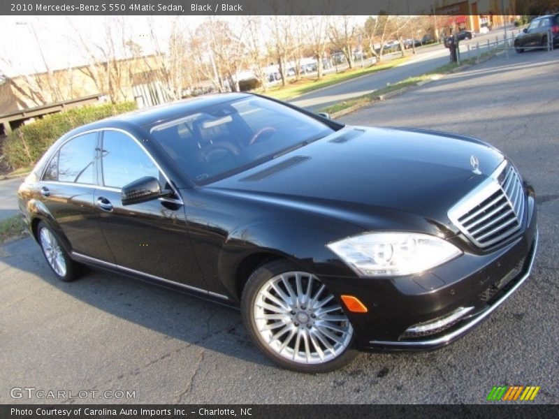 Black / Black 2010 Mercedes-Benz S 550 4Matic Sedan