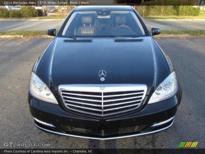 Black / Black 2010 Mercedes-Benz S 550 4Matic Sedan
