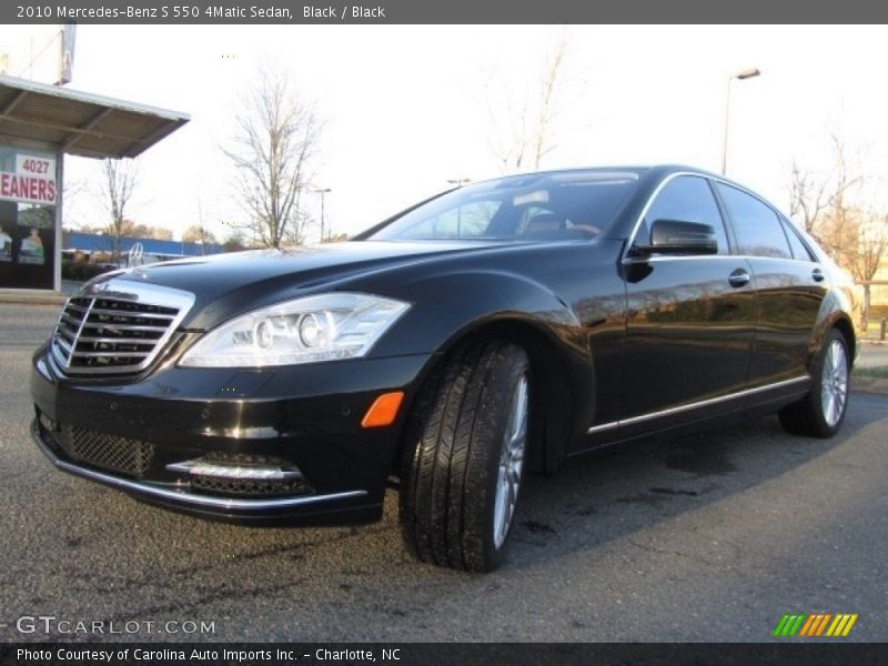 Black / Black 2010 Mercedes-Benz S 550 4Matic Sedan