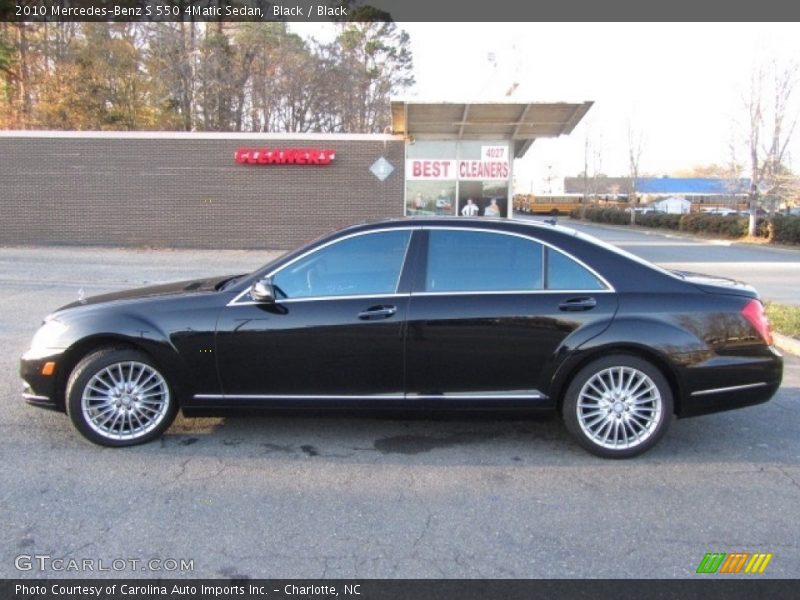 Black / Black 2010 Mercedes-Benz S 550 4Matic Sedan