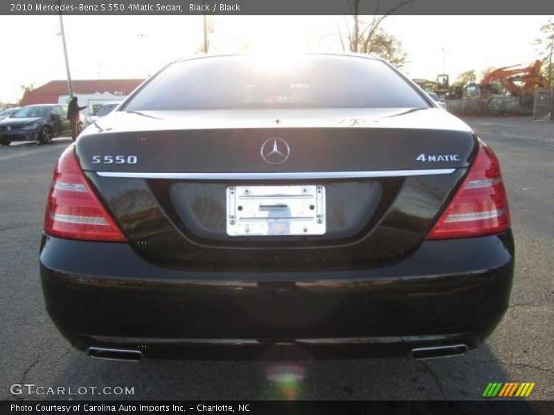 Black / Black 2010 Mercedes-Benz S 550 4Matic Sedan