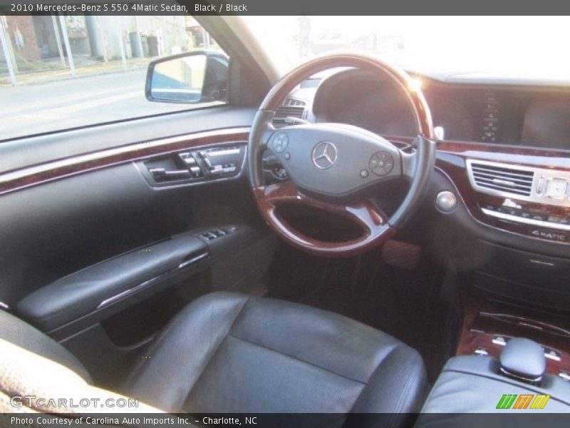 Black / Black 2010 Mercedes-Benz S 550 4Matic Sedan