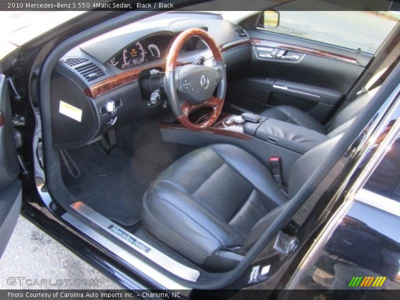 Black / Black 2010 Mercedes-Benz S 550 4Matic Sedan