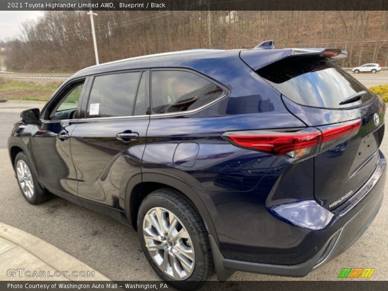 Blueprint / Black 2021 Toyota Highlander Limited AWD