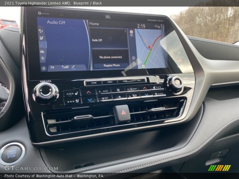 Controls of 2021 Highlander Limited AWD