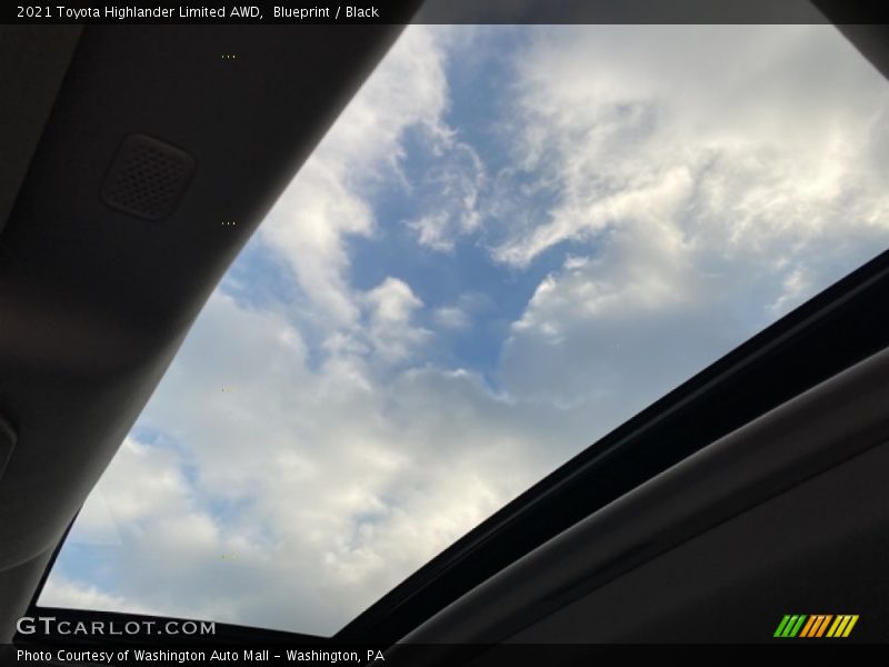 Sunroof of 2021 Highlander Limited AWD