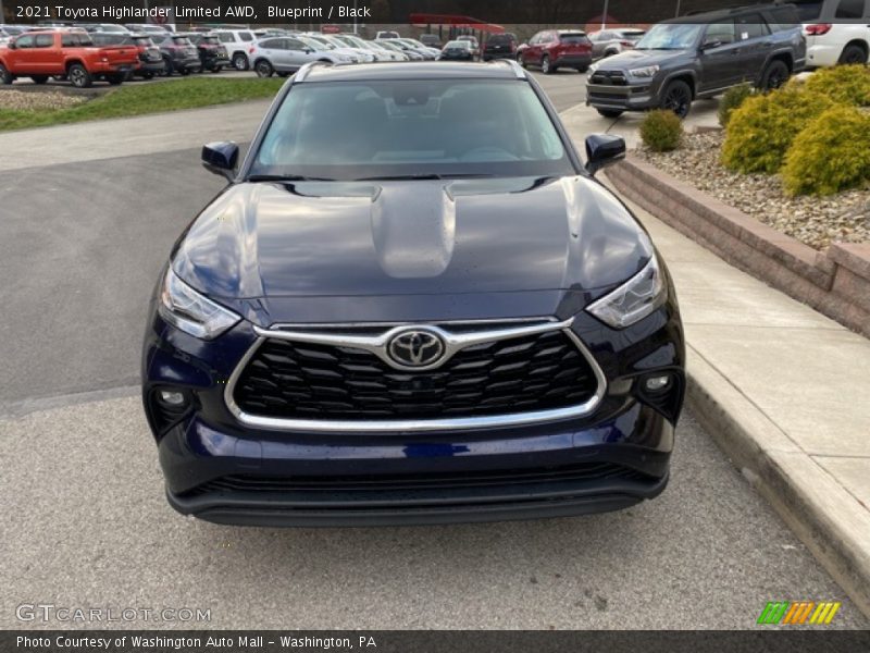 Blueprint / Black 2021 Toyota Highlander Limited AWD