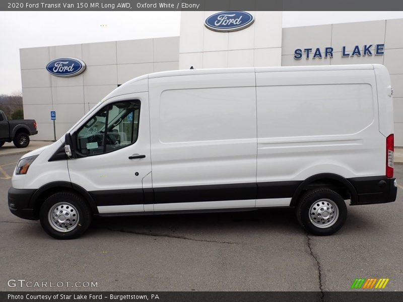 Oxford White / Ebony 2020 Ford Transit Van 150 MR Long AWD