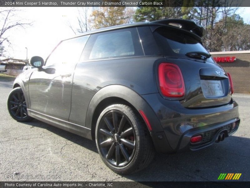 Thunder Gray Metallic / Diamond Checked Carbon Black 2014 Mini Cooper S Hardtop