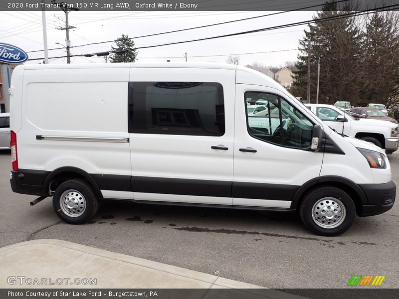 Oxford White / Ebony 2020 Ford Transit Van 150 MR Long AWD