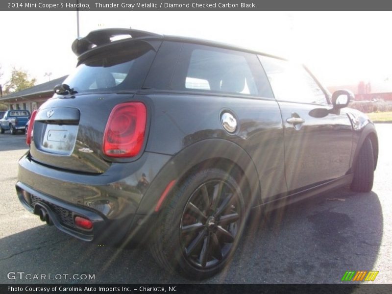 Thunder Gray Metallic / Diamond Checked Carbon Black 2014 Mini Cooper S Hardtop