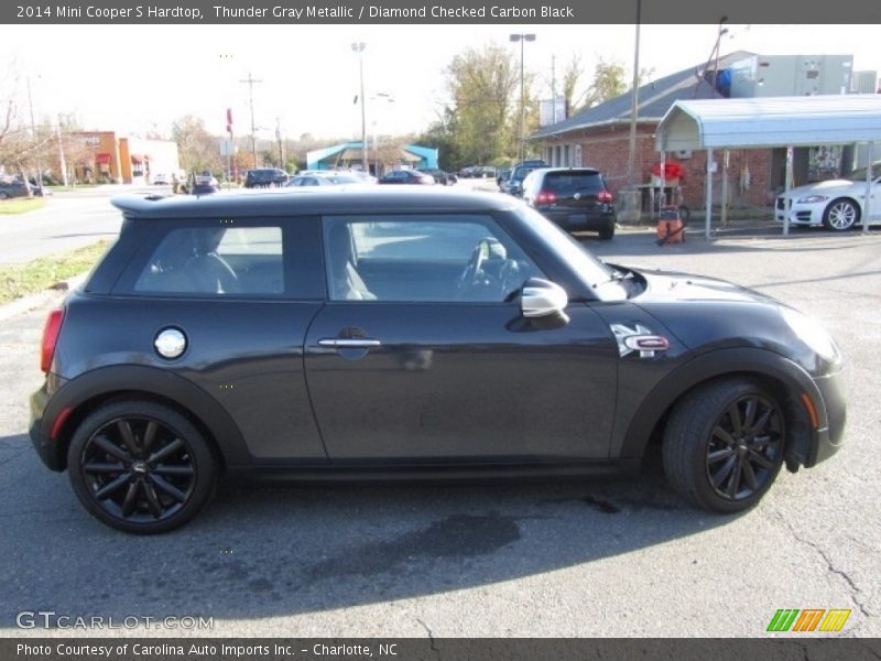 Thunder Gray Metallic / Diamond Checked Carbon Black 2014 Mini Cooper S Hardtop