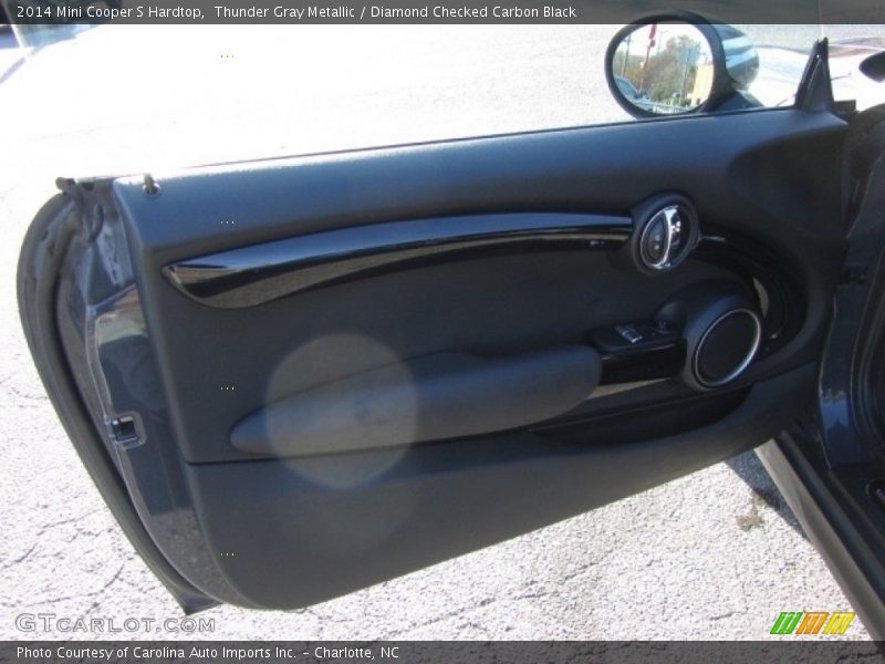 Thunder Gray Metallic / Diamond Checked Carbon Black 2014 Mini Cooper S Hardtop