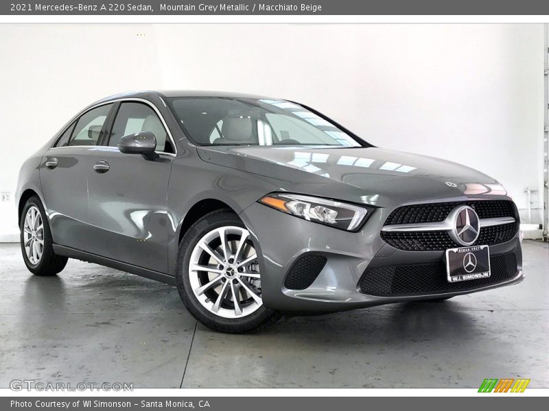 Mountain Grey Metallic / Macchiato Beige 2021 Mercedes-Benz A 220 Sedan