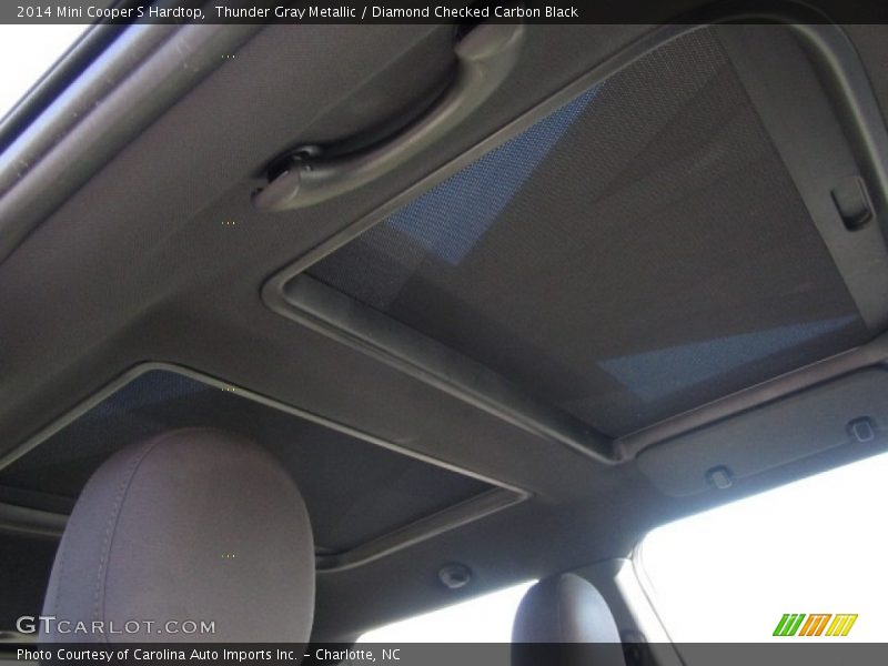 Thunder Gray Metallic / Diamond Checked Carbon Black 2014 Mini Cooper S Hardtop