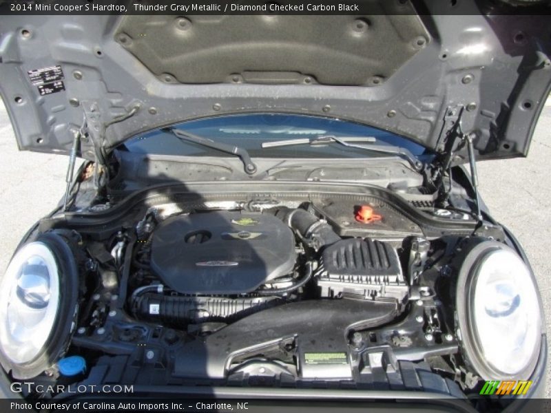 Thunder Gray Metallic / Diamond Checked Carbon Black 2014 Mini Cooper S Hardtop