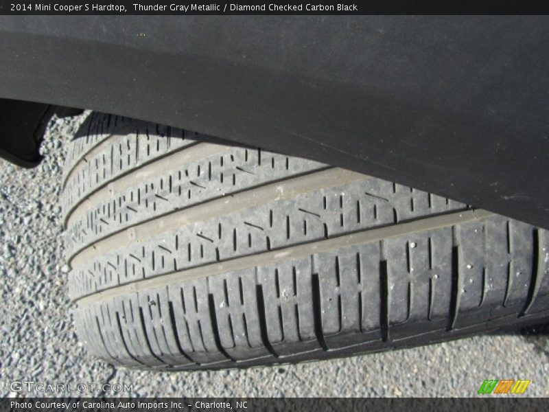 Thunder Gray Metallic / Diamond Checked Carbon Black 2014 Mini Cooper S Hardtop
