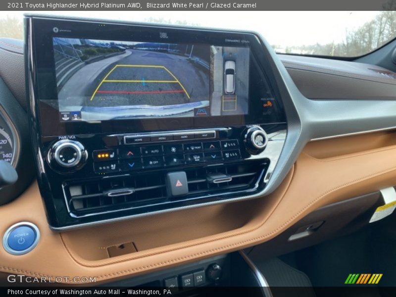 Controls of 2021 Highlander Hybrid Platinum AWD