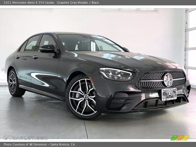 Graphite Gray Metallic / Black 2021 Mercedes-Benz E 350 Sedan