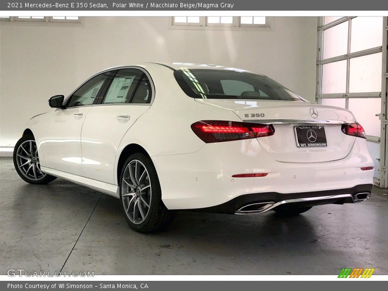 Polar White / Macchiato Beige/Magma Gray 2021 Mercedes-Benz E 350 Sedan