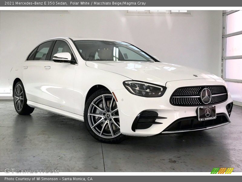 Polar White / Macchiato Beige/Magma Gray 2021 Mercedes-Benz E 350 Sedan