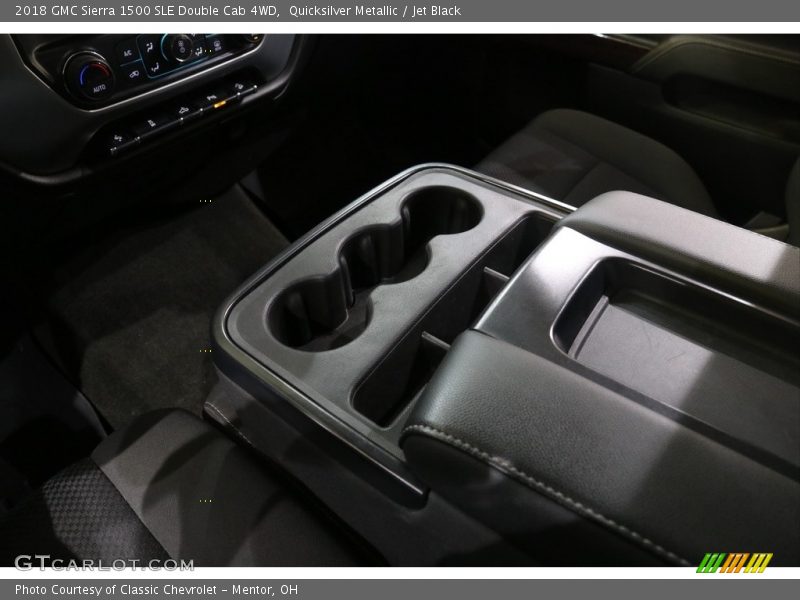 Quicksilver Metallic / Jet Black 2018 GMC Sierra 1500 SLE Double Cab 4WD