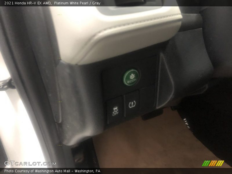 Platinum White Pearl / Gray 2021 Honda HR-V EX AWD