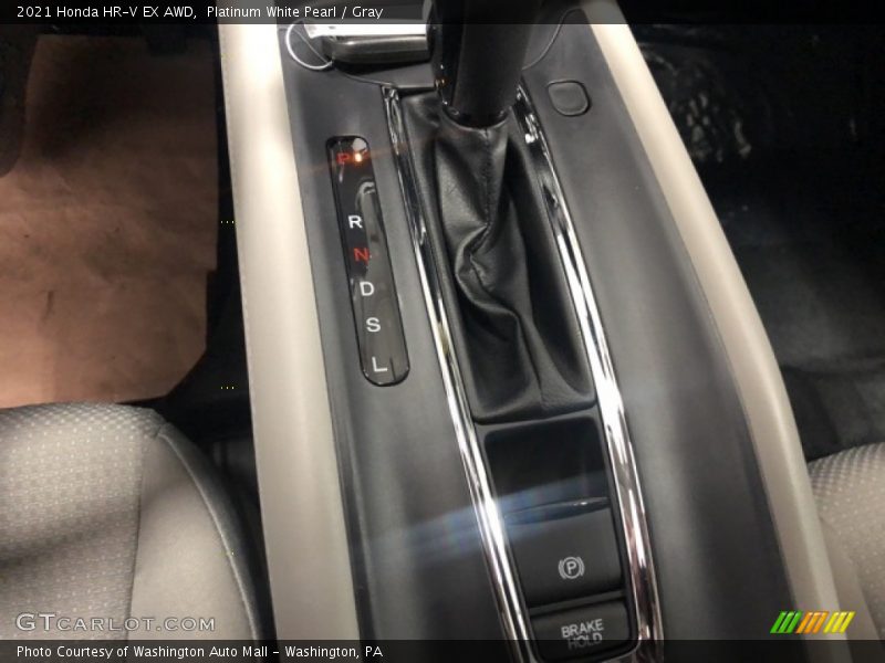 Platinum White Pearl / Gray 2021 Honda HR-V EX AWD