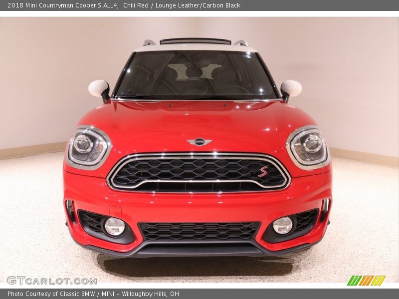 Chili Red / Lounge Leather/Carbon Black 2018 Mini Countryman Cooper S ALL4