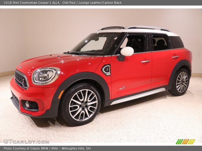 Chili Red / Lounge Leather/Carbon Black 2018 Mini Countryman Cooper S ALL4