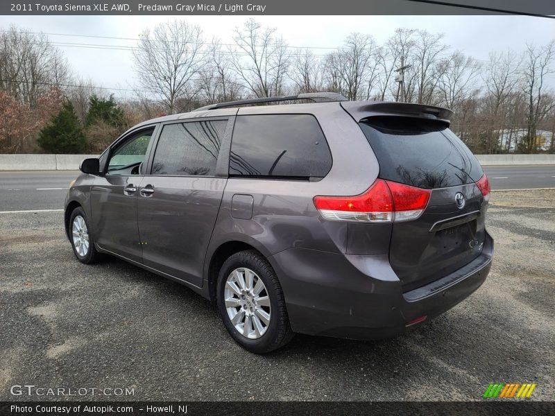 Predawn Gray Mica / Light Gray 2011 Toyota Sienna XLE AWD