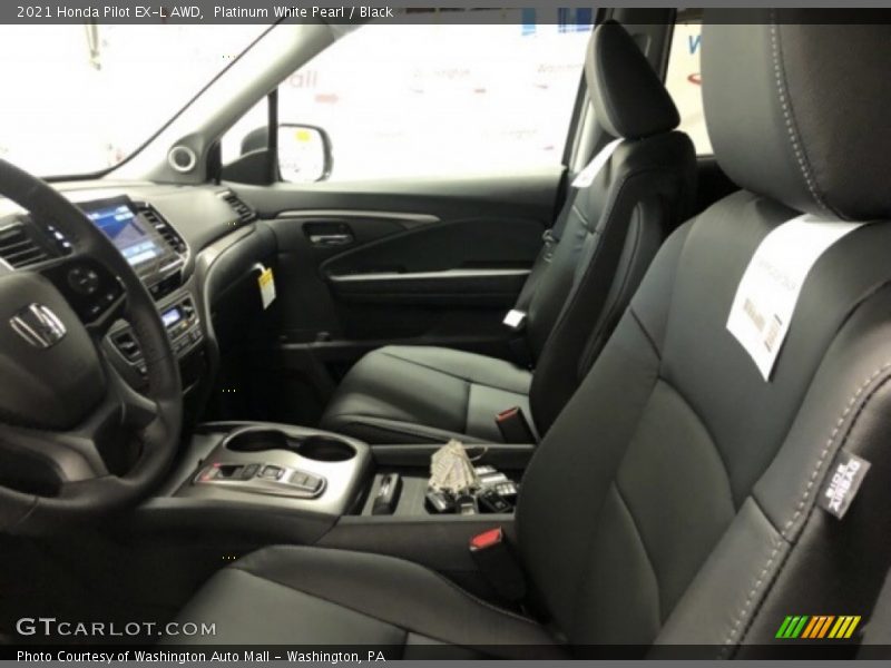Platinum White Pearl / Black 2021 Honda Pilot EX-L AWD