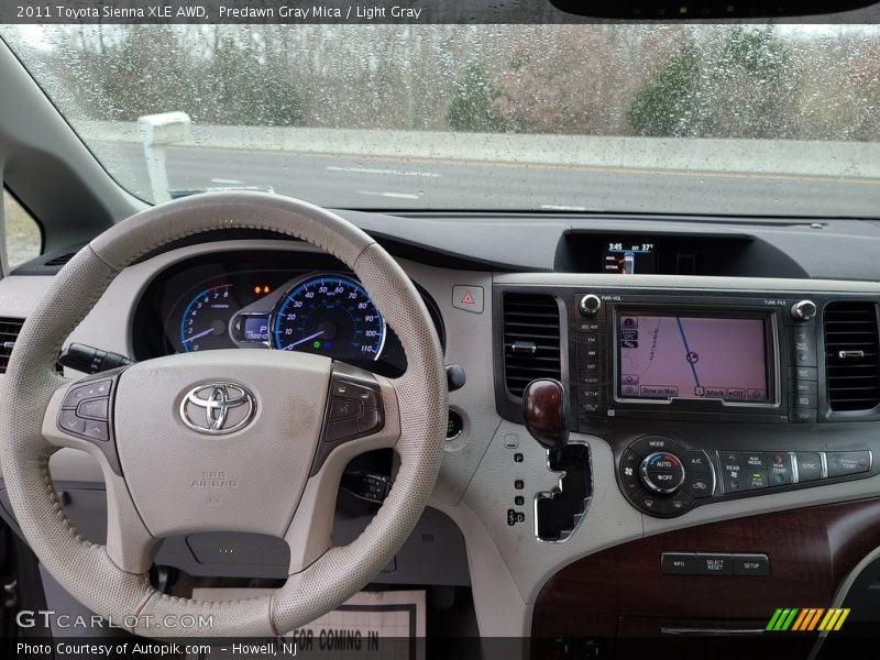Predawn Gray Mica / Light Gray 2011 Toyota Sienna XLE AWD
