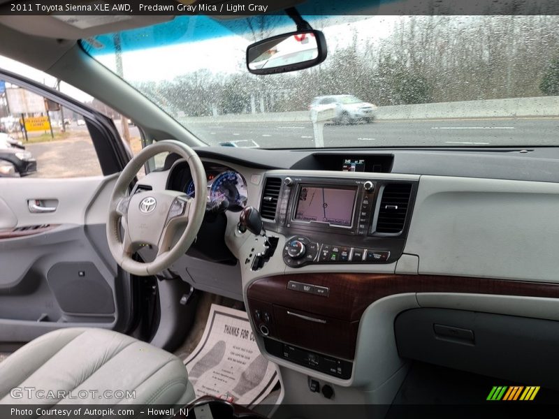 Predawn Gray Mica / Light Gray 2011 Toyota Sienna XLE AWD