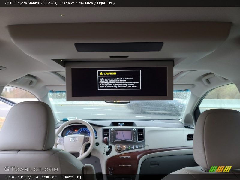 Predawn Gray Mica / Light Gray 2011 Toyota Sienna XLE AWD