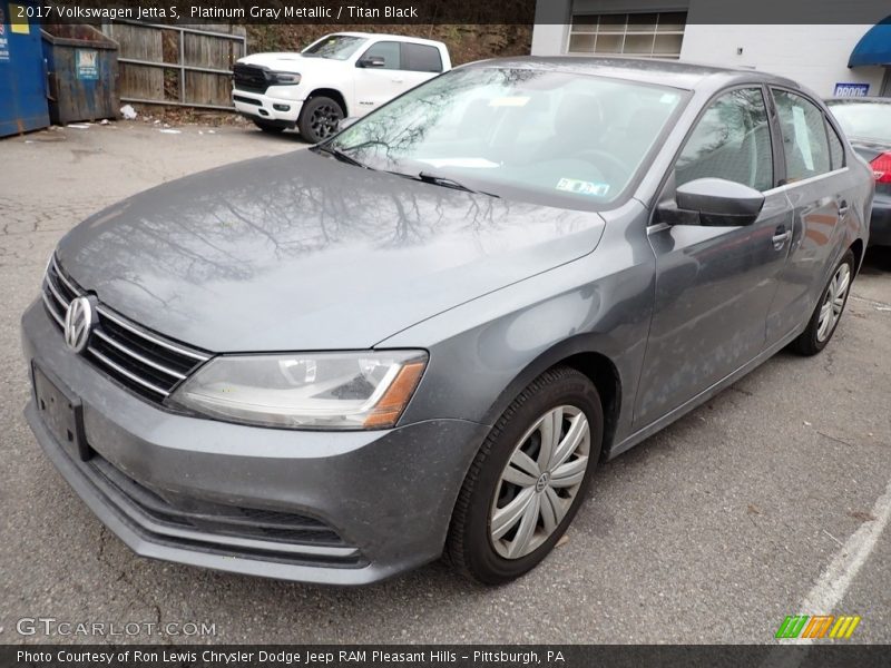 Platinum Gray Metallic / Titan Black 2017 Volkswagen Jetta S