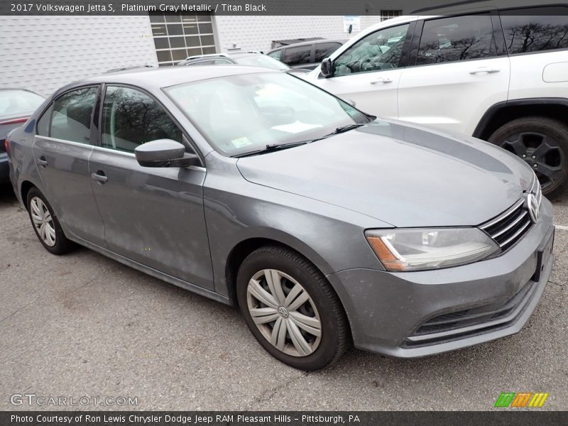 Platinum Gray Metallic / Titan Black 2017 Volkswagen Jetta S