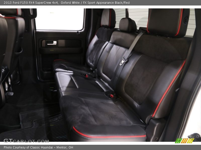 Oxford White / FX Sport Appearance Black/Red 2013 Ford F150 FX4 SuperCrew 4x4